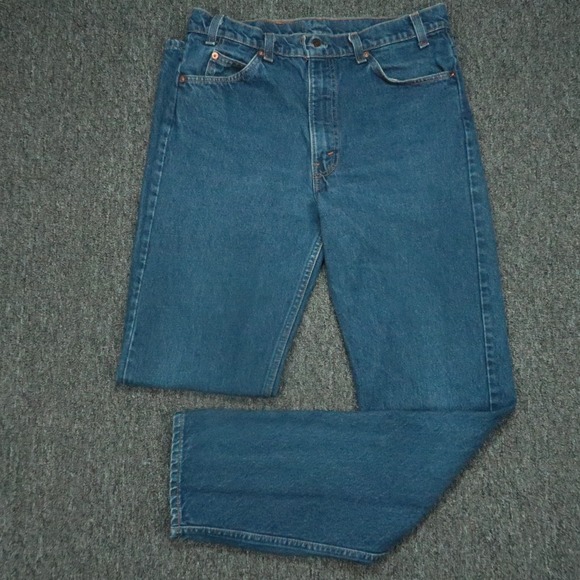 VINTAGE Levis Jeans Mens 32x34 Blue 505 Orange Tab Straight 5 Pocket 90s USA Y2K